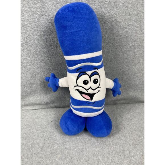 Crayloa Blue Crayon Plush Stuffed Animal Toy Itty Bitty Blue 14" No‎ Tag - Picture 1 of 5